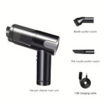 Wireless silver Car vacuum cleaner wireless usb charging car vacuum cleaner home handheld mini desktop vacuum cleaner portable - Image 4
