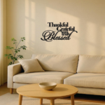 CIFbuy™ Elegant "Thankful Grateful Blessed" Metal Art - Inspirational Wall Decor for Home Office Bedroom Living Room, Sentimental Gift with Motiva(TikTok/temu self-pickup orders) - Image 4