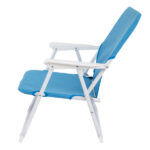 Same Code 56494128 Oxford Cloth Iron Outdoor Beach Chair Blue - Image 3