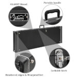 Replace 20699912 High Grade Electric Guitar Square Hard Case Flat Black - Image 17