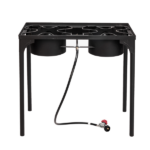Replace 1255491 Outdoor Camp Stove High Pressure Propane Gas Cooker Portable Cast Iron Patio Cooking Burner (Double Burner 150000-BTU) - Image 3