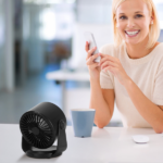 Portable USB Table Fan 100 Speed Settings Real-Time LCD Display Battery Indicator, 120 Degree Adjustable Tilt Desktop Wall Mount 4000mAh Wireless Cooling Fan - Image 12