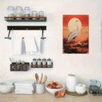 CIFbuy Sunset Crane Metal Wall Art 8x12 Inch Tin Sign Painting, Stunning Nature Home Decor For Living Room & Garden, Unique Gift TikTok, TikTok, Self-pickup Logiopics - Image 5