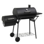 Barrel Charcoal Grill with Offset Smoker & Warming Rack, Outdoor BBQ Grill with 557 Sq. In. Grilling Space for Backyard Patio Parties, Black - Image 3