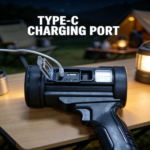 "Rechargeable Spotlight, Super Bright Spotlight Flashlight, Long Running Spot Light Searchlight, Outdoor Handheld LED Flashlight High Lumens with Solar Panels for Hunting Camping Boat " - Image 6