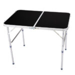 3ft Aluminum Alloy Folding Table Black - Image 4
