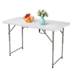 4ft Foldable Lift Patio Plastic Table White SAME AS 21616655 - Image 6