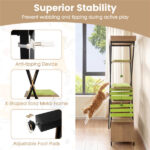 73" Multi-Level Cat Tree with Condo & Perch, Multi-Cat Climbing Tower with Scratching Pad & Interactive Toys - Image 6