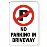 CIFbuy Metal Beach Home Driveway Sign Rust Proof Corrosion Resistant All Weather No Parking (TikTok, temu pick-up service)