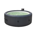 Grey 196 * 71cm hot tub. A swimming pool with heating, bubble massage, ambient lighting, filtration, and one click inflation. Home inflatable massage bathtub. - Image 8