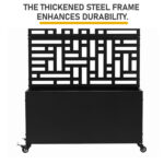 Metal Garden Bed with Trellis, 70 Inch Height Metal Planter Box with Trellis, Garden Box for Climbing Plants Vegetable, Metal Garden Bed with Drainage Holes - Image 8