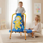 Astronaut Trampoline for Toddlers with Foam Padded Handle and Safety Padded Cover - Image 2