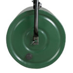 24in Heavy Duty Steel Lawn Roller, Garden Roller Can Be Filled with Water or Sand, Hand Roller with U-shaped Handle, Green & Black - Image 4