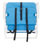 Same Code 56494128 Oxford Cloth Iron Outdoor Beach Chair Blue - Image 5