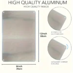 CIFbuy 2D Flat Aluminum Art Cash Is King Brushed Metal Sign 8x12 Inches Wall Decor For Room (TikTok, temu pick-up service) - Image 6