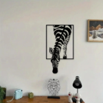 CIFbuy Modern Zebra Wall Art Black and White Animal Print Decor for Living Room Office Bedroom (TikTok, temu pick-up service) - Image 4