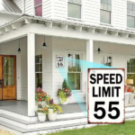 CIFbuy Vintage Metal Speed Limit 55 Sign 8x12 Inch, Rustic Iron Wall Art Retro Classic Sturdy Wall-Mounted Decor 1PC 2D Flat Home Garag TikTok, TikTok, arag Self-pickup Logiopics - Image 4