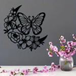CIFbuy Moon Phase Butterfly iron Wall Art Bohemian Hanging Decor Indoor Outdoor Waterproof Sculpture Gift (TikTok, temu pick-up service) - Image 5