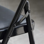 Same Code 33457557 4pcs Elegant Foldable Iron & PVC Chairs for Convention & Exhibition Black - Image 58