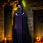 11.8ft Life Size Hanging Witch Talking Halloween Hanging Decoration - Image 4