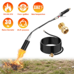 180,000 BTU Propane Torch Weed Burner with 10FT Hose, 3362℥ High Intensity Trigger Start Torch for Weeds, Ice Melting, Snow Removal, Paint Stripping, Asphalt Repair, Outdoor Cooking - Image 2