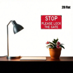 CIFbuy 1pc 2D Flat Metal Sign Please Lock The Door, 8x12 Inch Red Warning Sign, Wall Art Decor For Home Garden Farmhouse Bathroom Room TikTok, TikTok, Self-pickup Logiopics - Image 4