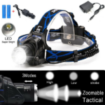 Rechargeable LED Headlamp Camping Hiking Headlamp Work Light +Battery+Charger Set (US Logistics For USPS/DHL/Fedex/UPS. No designated logistics accepted TK/TMEU only For self-pickup - Image 8