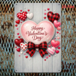 CIFbuy Vintage Heart Shaped Metal Wall Art, 2D Printed Waterproof Rustproof Plaque, Romantic Valentine's Day Ornament, Multipurpose Hom TikTok, TikTok, que, Romantic Valentine's Day Ornament Self-pickup Logiopics - Image 4