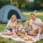 3-4 Person Camping Dome Tent Blue - Image 9