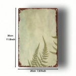 CIFbuy Vintage Fern 2D Flat Iron Metal Sign 8x12 Inch Durable Nostalgic Style Metal Plaque Decorative Wall Art Painting For Bar Bedroom TikTok, TikTok, room Self-pickup Logiopics - Image 2