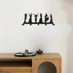 CIFbuy Dance Design Metal Wall Rack Women's Clothing Key Storage Decor (TikTok, temu pick-up service)