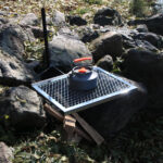 Rotating Campfire Grill,Fire Pit Grill,Heavy Duty Steel Grill,360° Adjustable Open Fire Outdoor Cooking Equipment,Portable Camping Fire Grill for Camping Outdoor Barbecue - Image 5