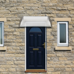Same Code 26750828 HT-100 x 80 Household Application Door & Window Rain Cover Eaves Canopy White & Gray Bracket - Image 15