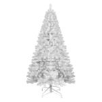 Artificial 5ft White Christmas Tree with 498PVC Mixed Branch Tips,Green,Hinged Premium & Foldable Base for Indoor Holiday Decorating - Image 8