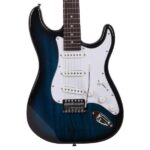 Rosewood Fingerboard Electric Guitar Blue - Image 7