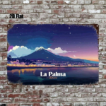 CIFbuy 1pc Vintage Distressed Metal Sign La Palma Spain At Night, 8x12 Inch 2D Flat Wall Art For Home Bar Cafe Garage Restaurant Decor TikTok, TikTok, Self-pickup Logiopics - Image 7