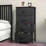 Black Plastic 4-Tier Shelf 36" W x 18" D x 53" H, Up to 600 lb Total Capacity(Shipment from Walmart) - Image 11