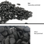 ​​38lbs Black River Rocks, 2-3 inch Polished Pebbles for Plants, Vase Filler, Aquarium, Landscaping, Indoor/Outdoor Decor - Image 6