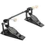 Wool Felt Hammer Double Drum Pedal Professional Double Bass Drum Pedal Black - Image 8
