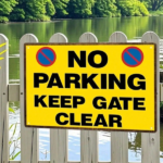 CIFbuy Vintage No Parking Keep Gate Clear Metal Sign" Heavy-Duty Iron Warning Plaque 8x12 Inch, Flat Wall Mount Decor For Home Garag Metal SignikTok, Metal SignikTok, t Self-pickup Logiopics - Image 5