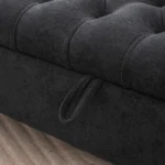 65.75" Wide Modern Upholstered Storage Bench With Double Lids - Image 5