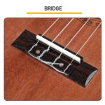 23in mahogany body rosewood fingerboard ukulele, cotton bag, capo, strap, picks*2, tuner Strings Dust cloth - Image 6
