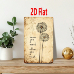 CIFbuy 1pc Dandelion Inspirational Quote Metal Wall Sign, 2D" Flat Unframed Plaque, Weatherproof Rustproof UV Resistant, Plaque, Weatherproof Rustproof UV Resistant, 7.87*11.81 Inch ikTok, ikTok, t Self-pickup Logiopics - Image 7