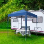2 x 2m Practical Waterproof Right-Angle Folding Tent Blue - Image 5