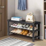 4-Layer 10 Lattices Non-Woven Fabric Wardrobe Coffee - Image 23