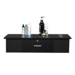 Classic Salon Wall Mount Styling Station Beauty Salon Spa Locking Cabinet Black - Image 9