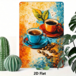 CIFbuy Vintage | Coffee Beans Tinplate Painting 1PC Waterproof Rustproof 2D Flat Iron Wall Art Retro Hanging Sign Home Kitchen Living R TikTok, TikTok, ng R Self-pickup Logiopics - Image 2