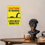 CIFbuy Loch Ness Monster Metal Sign Retro Scottish Nessie" Warning Plaque 2D, Unframed Weatherproof Rustproof UV Resistant Outdoor I Scottish NikTok, Scottish NikTok, t Self-pickup Logiopics - Image 6
