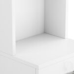 Standing 5 Compartments 1 Drawer 1 Door MDF Barber Cabinet White - Image 9