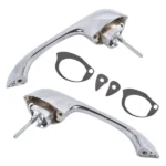 2x Chrome Exterior Door Handles Fits for Chevy Camaro Pontiac Firebird 1967-1969 - Image 2